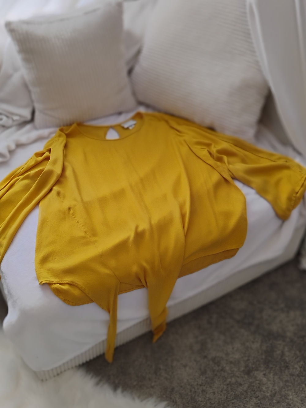 Ava & Viv Bright Yellow Women's Top 2XL